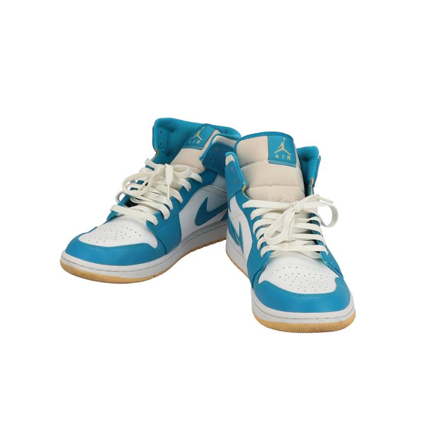 NIKE ナイキ/NIKE AIR JORDAN 1Mid 水色×白/DQ8426-400//ABランク/42