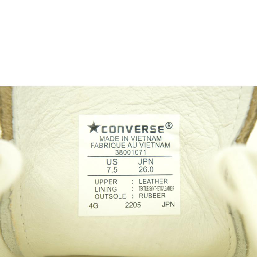 CONVERSE コンバース/CONVERSE レザー オールスター クップ WH//Aランク/78