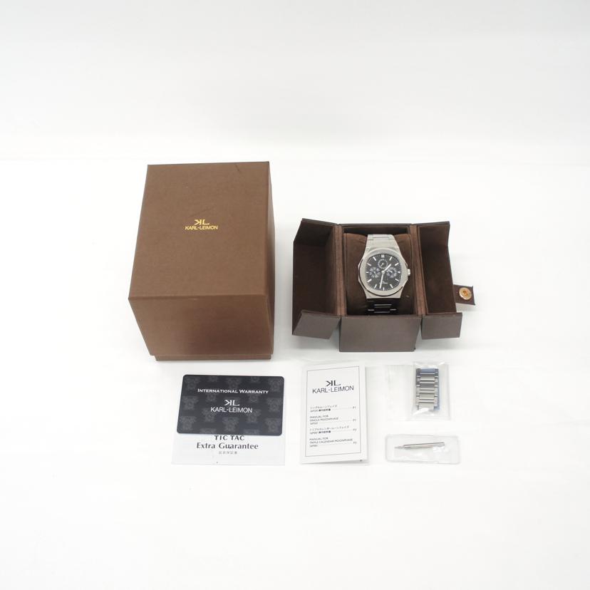 KARL　LEIMON カルレイモン/マジェスティ　トリプルカレンダー　ムーンフェイズ／クオーツ/M1BK01//ABランク/77
