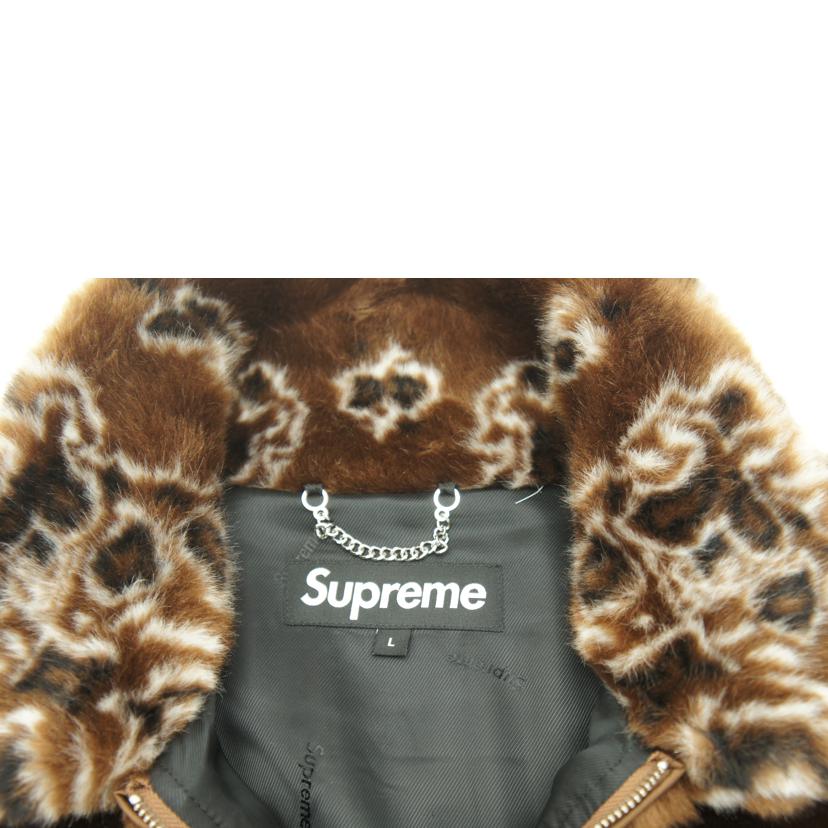 SUPREME シュプリーム/SUPREME バンダナ フェイクファー ジャケット BR//ABランク/78