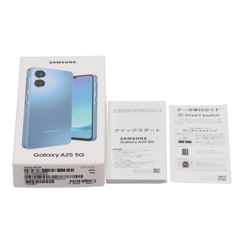 SAMSUNG　SoftBank系 サムスン　/スマートフォン／Galaxy　A25　5G　64GB/SM-A253Z//RFCY21ELCRX/Aランク/81