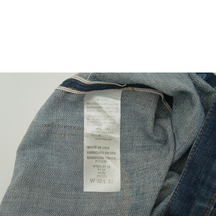 Levi‘s リーバイス/Levi‘s 00‘s 501XX47モデルUSA/47501-0119//ABランク/78