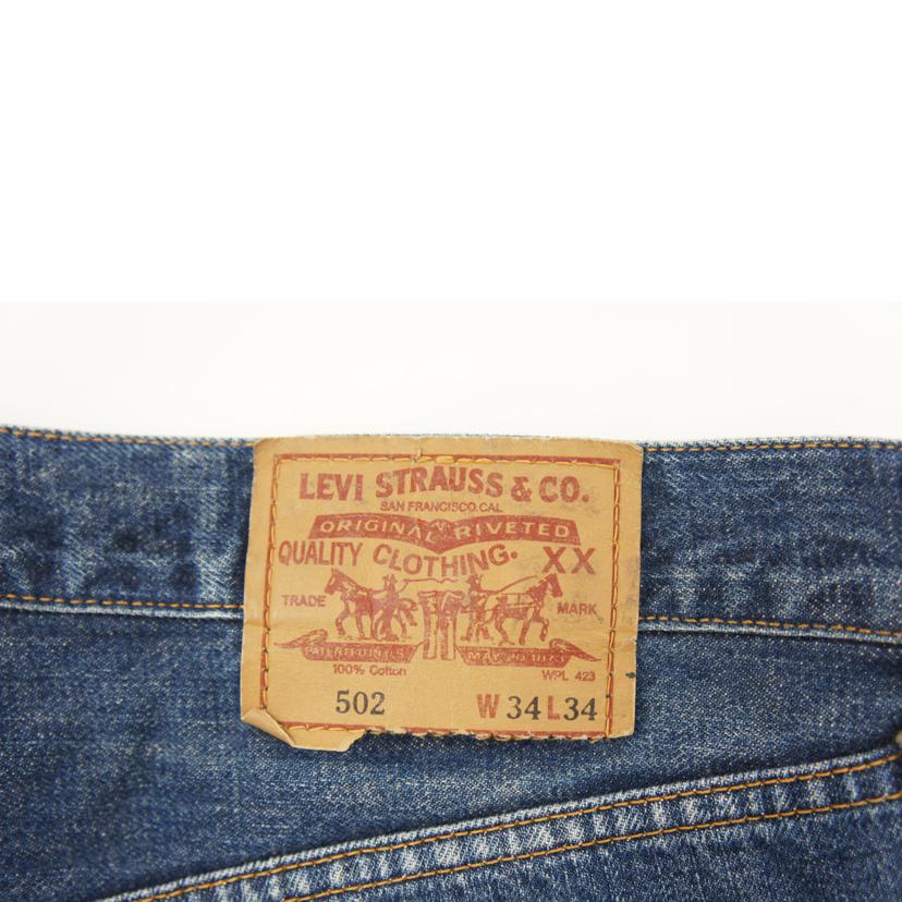Levi’s リーバイス/Levi’s 502 日本製 BIG E 赤耳 TALON ジップ W34//BCランク/78
