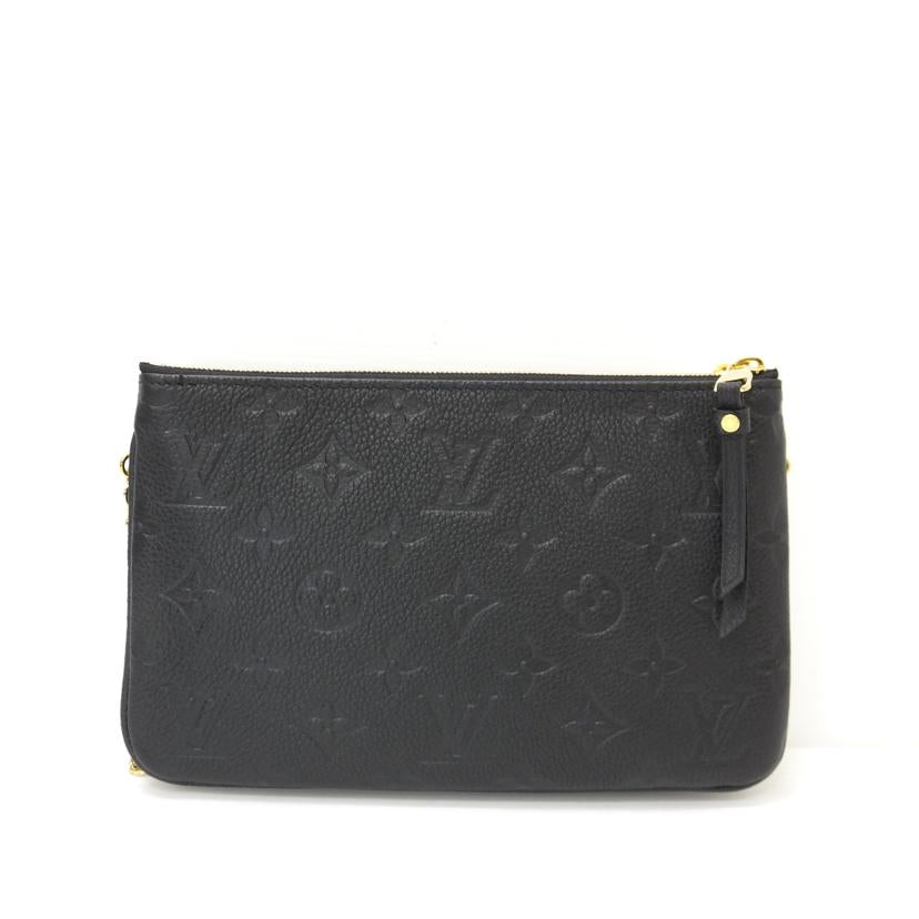LOUIS VUITTON ルイヴィトン/ポシェット・ドゥーブルジップ／アンプラント／ノワール/M68568//DI0***/Aランク/88