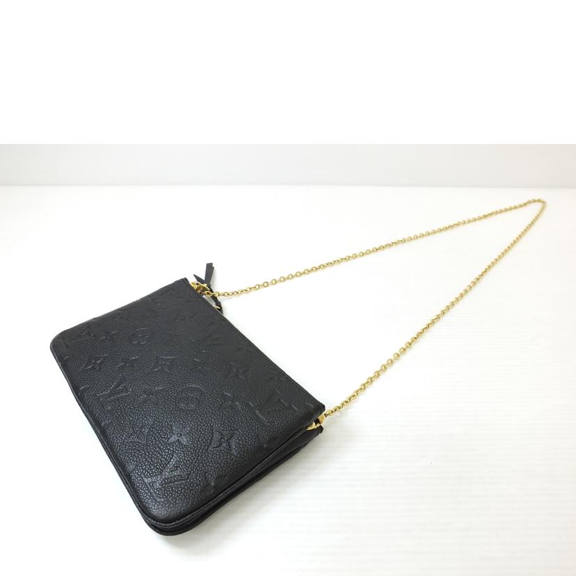 LOUIS VUITTON ルイヴィトン/ポシェット・ドゥーブルジップ／アンプラント／ノワール/M68568//DI0***/Aランク/88