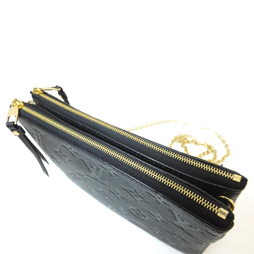 LOUIS VUITTON ルイヴィトン/ポシェット・ドゥーブルジップ／アンプラント／ノワール/M68568//DI0***/Aランク/88