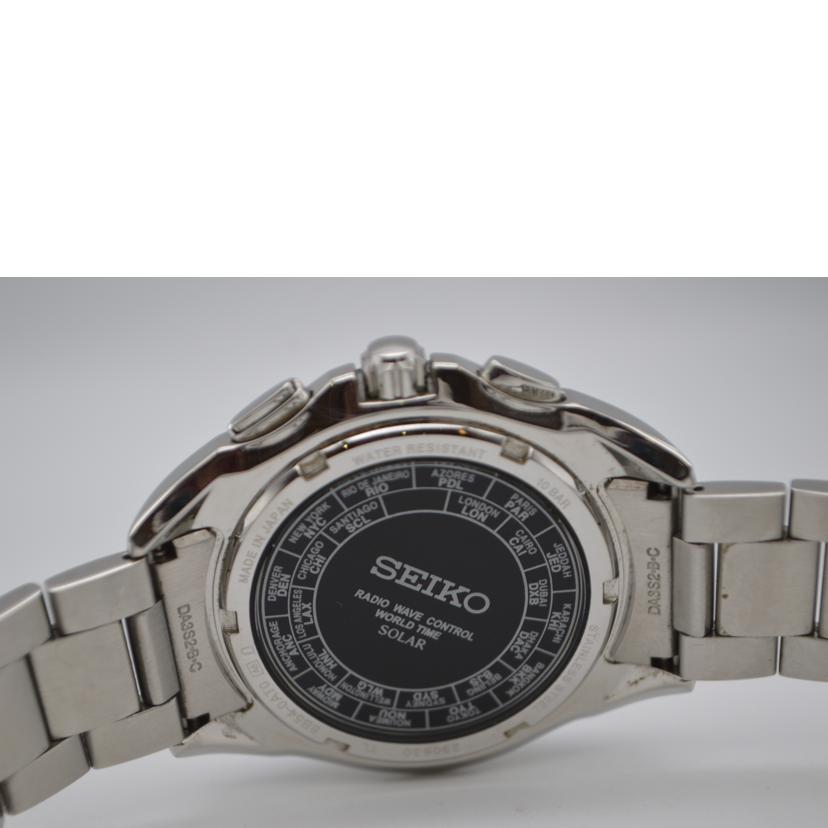 SEIKO セイコー/BRIGHITZ／ワールドタイム電波ソーラーデイト/SAGA135//290***/Aランク/89