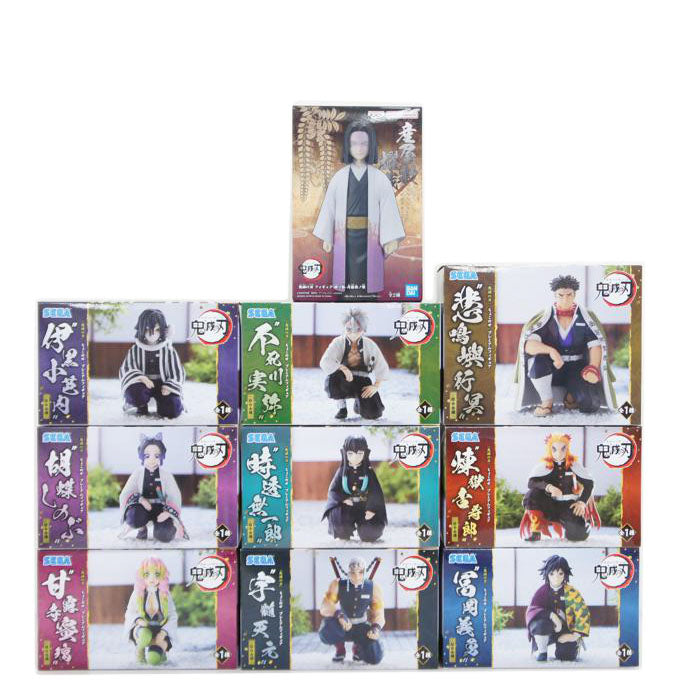 SEGA／BANPRESTO セガ/バンプレスト/（開封品）鬼滅の刃　プレミアムちょこのせフィギュア－柱号会議－全9種＋産屋敷耀哉　－絆ノ装－弐拾玖ノ型　1体　全10種セット//BCランク/01