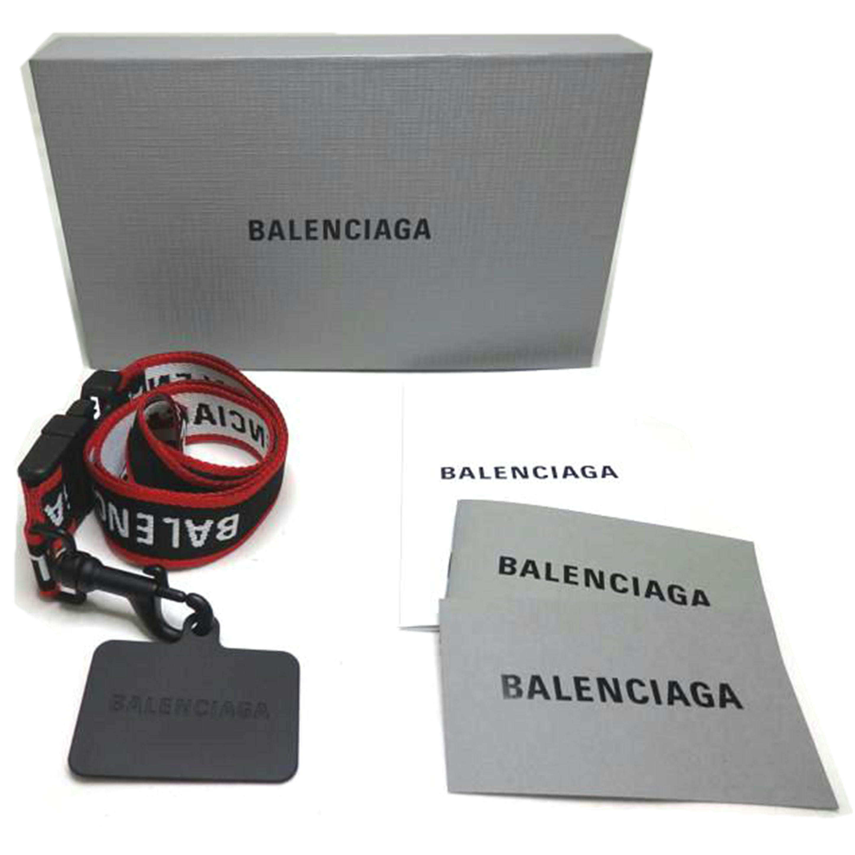 BALENCIAGA バレンシアガ/HONE　HOLDER／スマホホルダー／フォンフォルダー／赤×黒/716933//Aランク/84