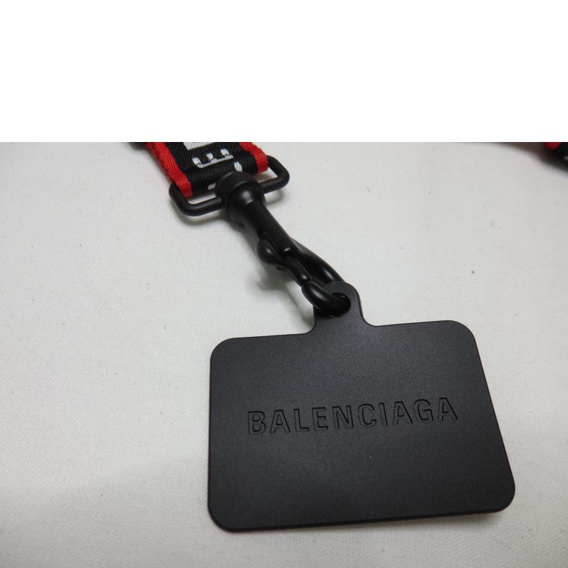 BALENCIAGA バレンシアガ/HONE　HOLDER／スマホホルダー／フォンフォルダー／赤×黒/716933//Aランク/84