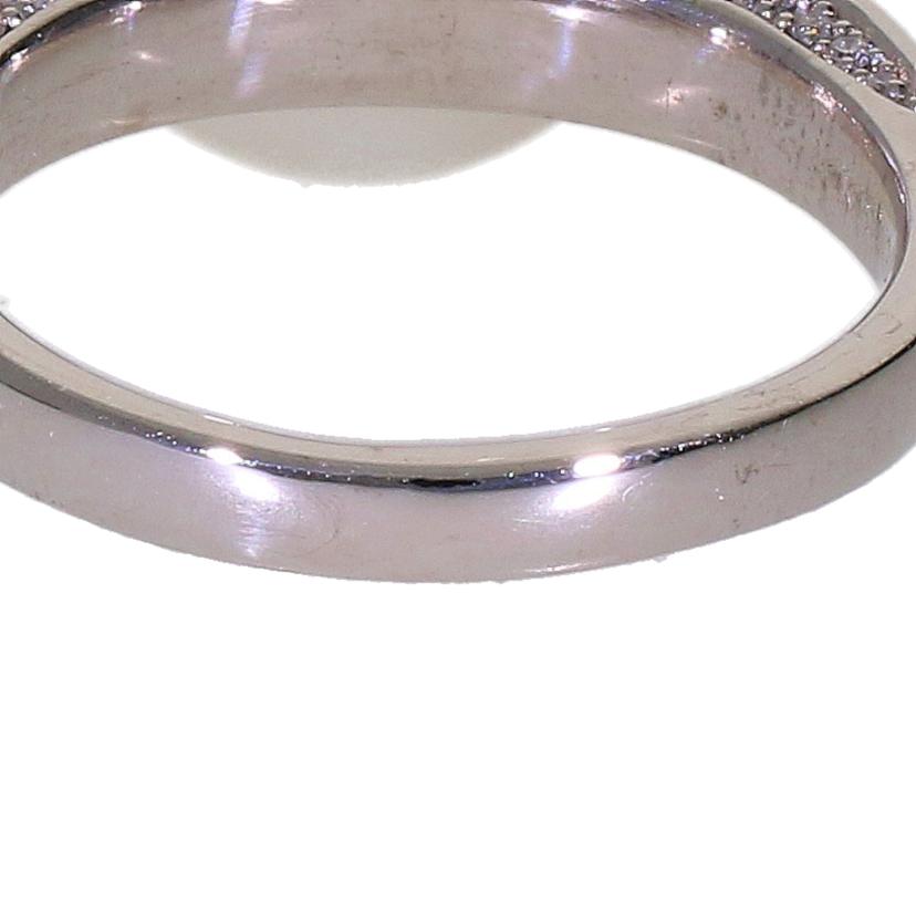 K18WGパールダイヤリング0．63ct//ABランク/59