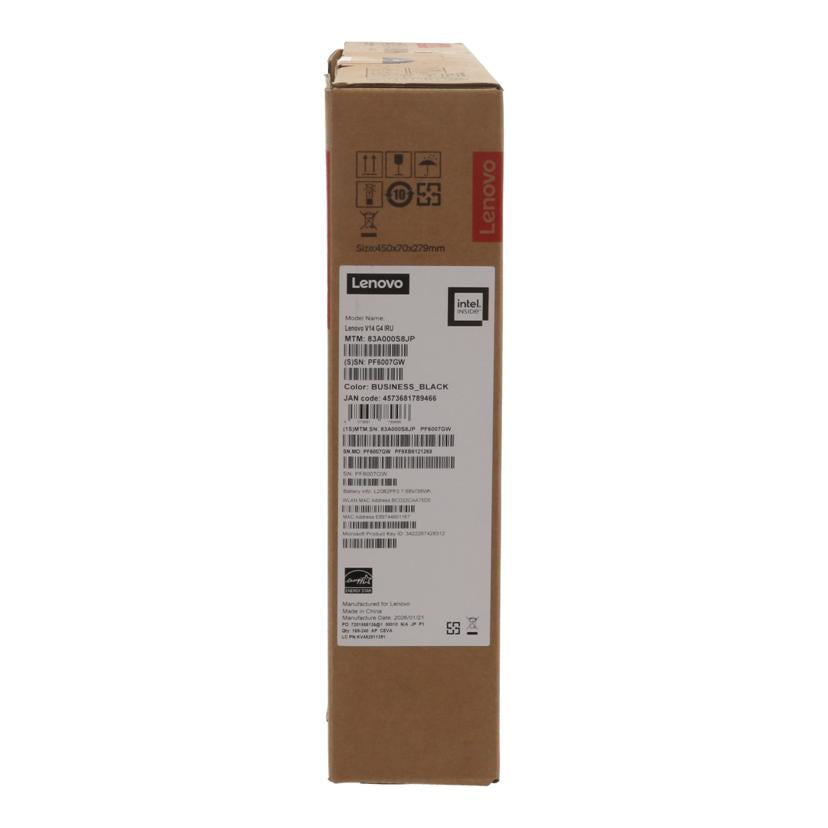 Lenovo レノボ /Win11ノートPC/Lenovo V14 Gen4未使用/83A000S8JP//SPF6007GW/Sランク/78