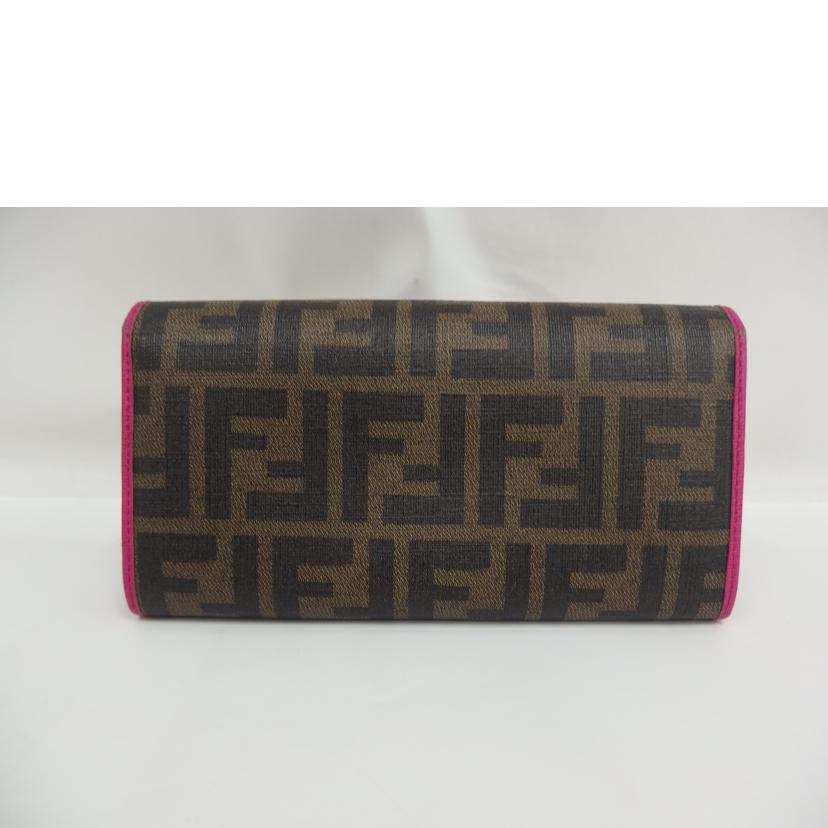 FENDI　 ﾌｪﾝﾃﾞｨ/ズッカ／長財布／ピンク/8M0298//ABランク/82
