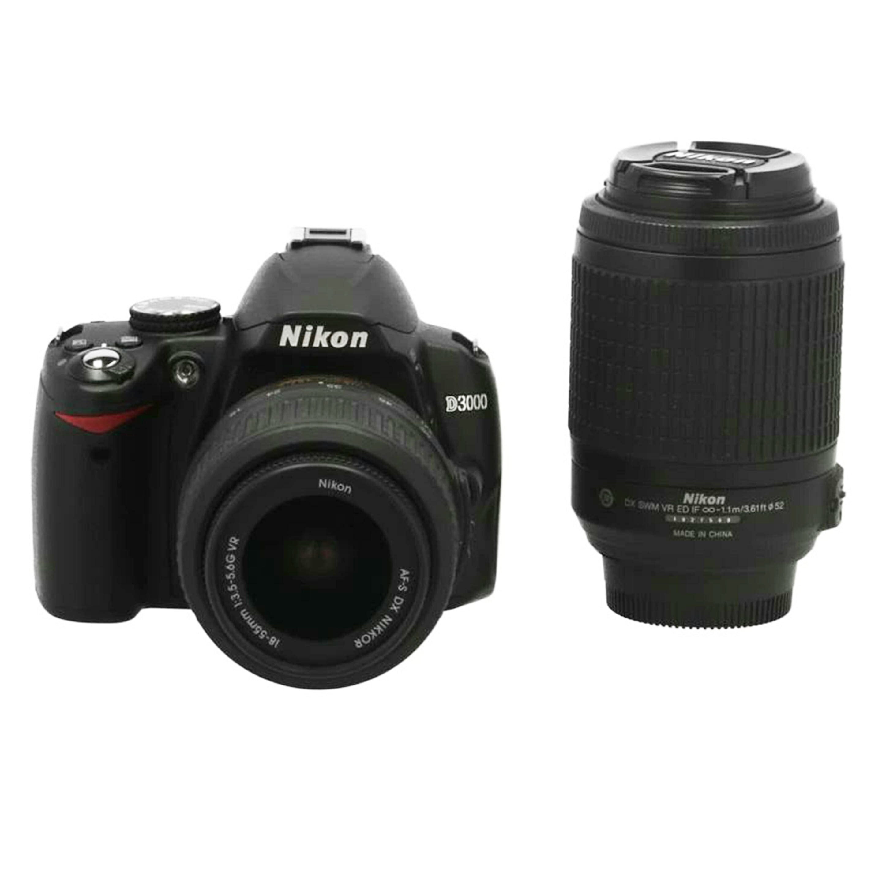 Nikon ニコン　/デジタル一眼　ダブルズームキット/D3000  ﾀﾞﾌﾞﾙｽﾞｰﾑｷｯﾄ//2049898/Bランク/05