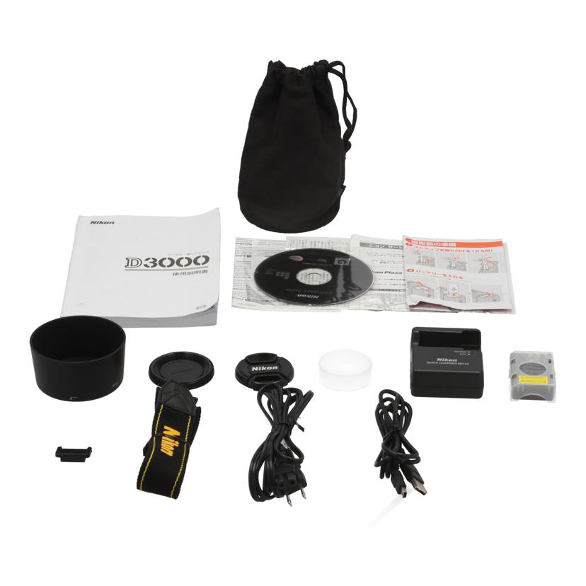 Nikon ニコン　/デジタル一眼　ダブルズームキット/D3000  ﾀﾞﾌﾞﾙｽﾞｰﾑｷｯﾄ//2049898/Bランク/05