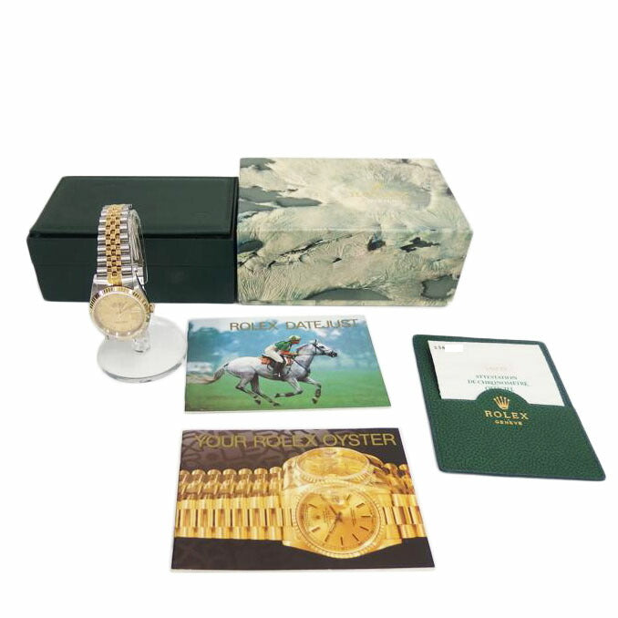 ROLEX ロレックス/デイトジャスト／シャンパン／YGSS／ローマン/16233//S38****/Aランク/82