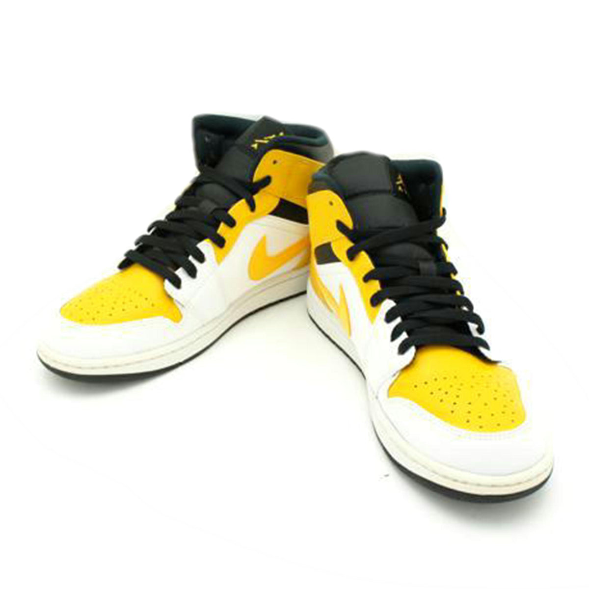 NIKE ナイキ/AIR JORDAN 1 MID 白×黄/5547240 170//Aランク/42