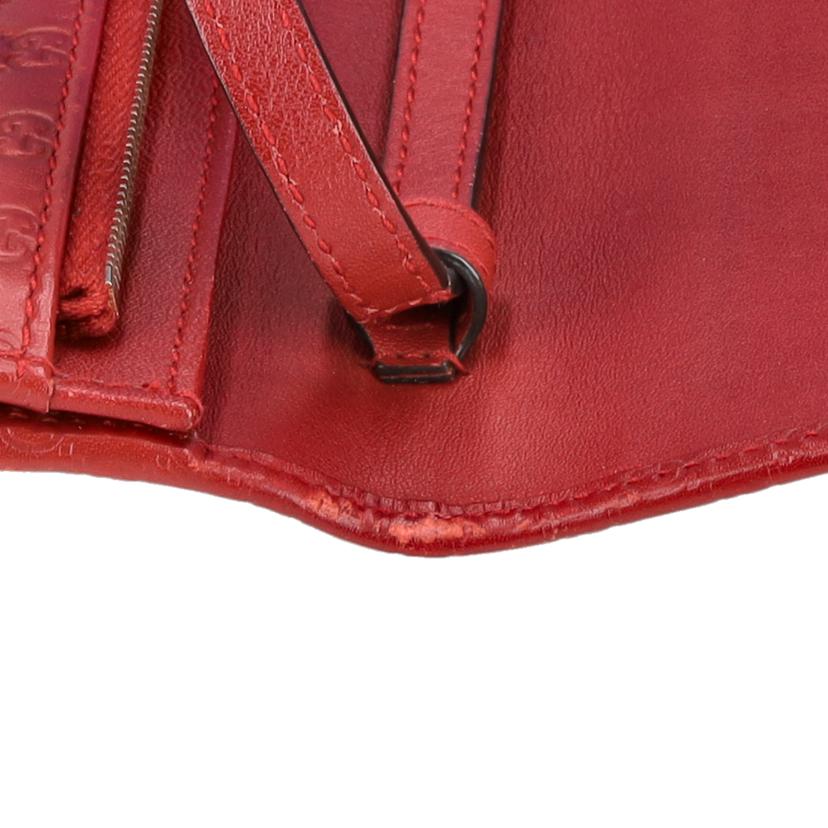 GUCCI グッチ/グッチシマレザーショルダーウォレット／レッド/466507//041*/ABランク/91