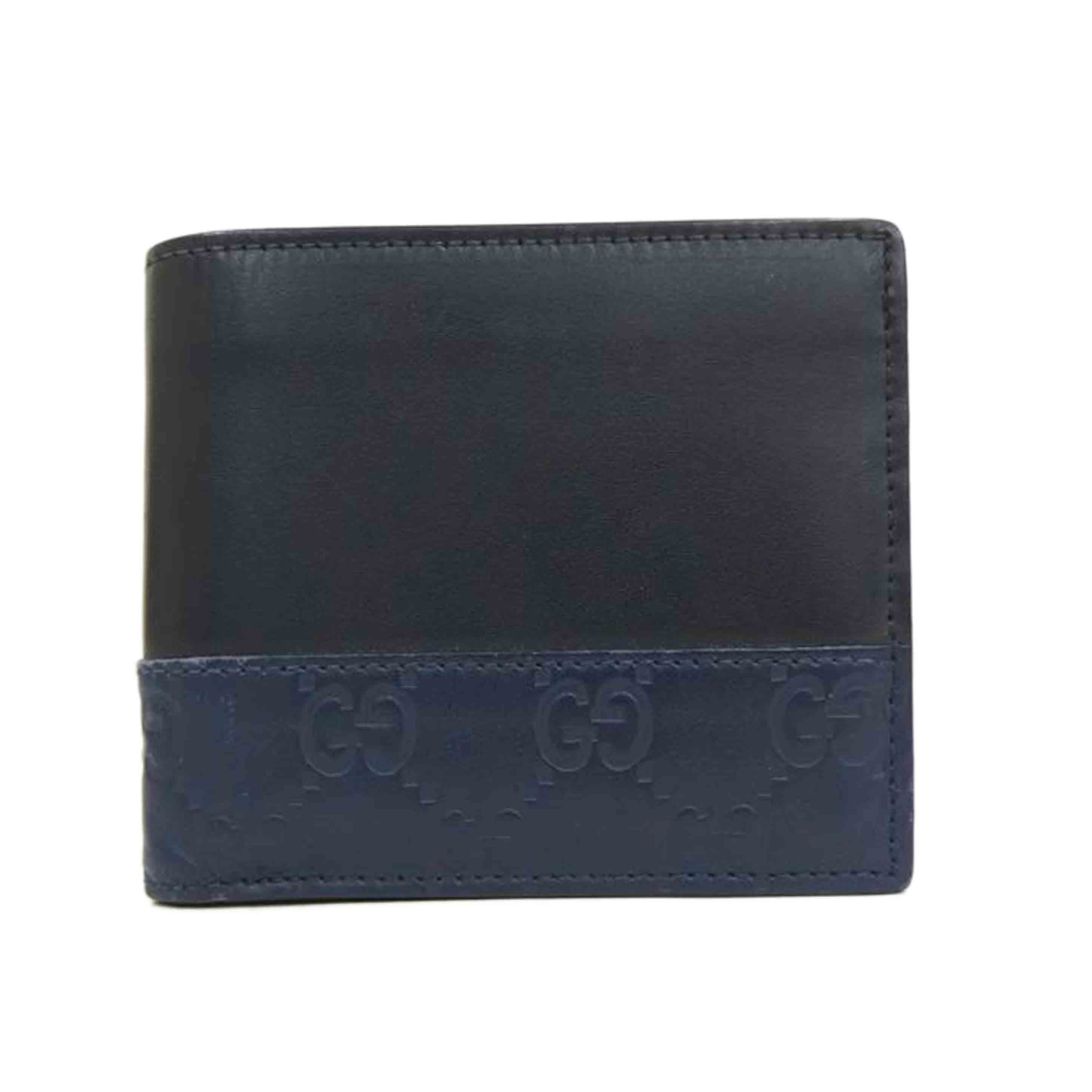 GUCCI ｸﾞｯﾁ/グッチシマ二つ折り財布/365487//Bランク/82
