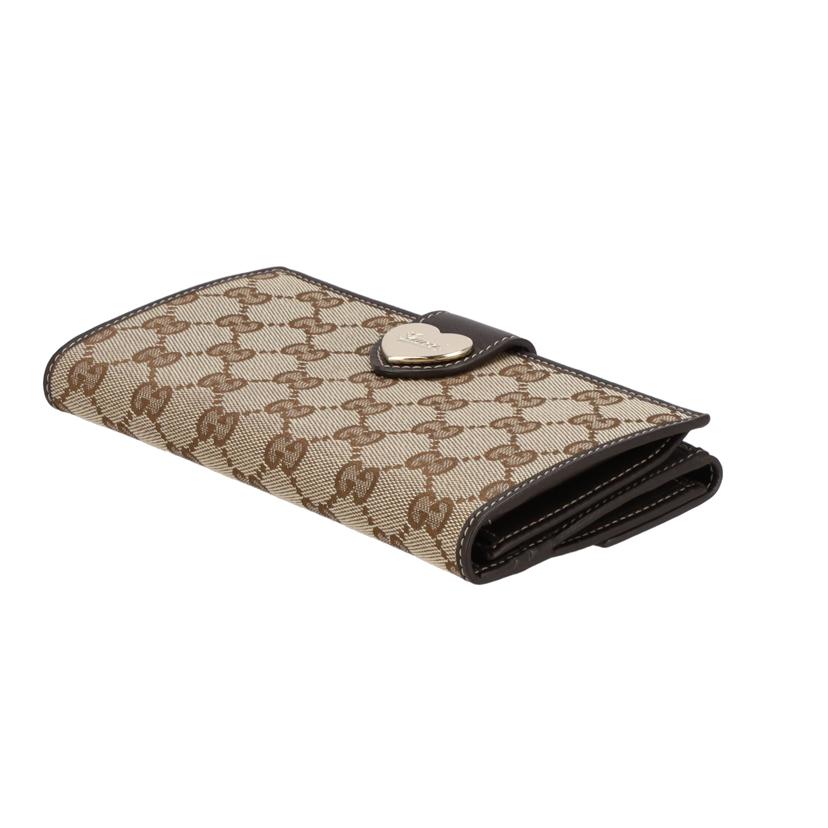 GUCCI グッチ/GGキャンバス2つ折りロングウォレット/203550//206*/Aランク/91