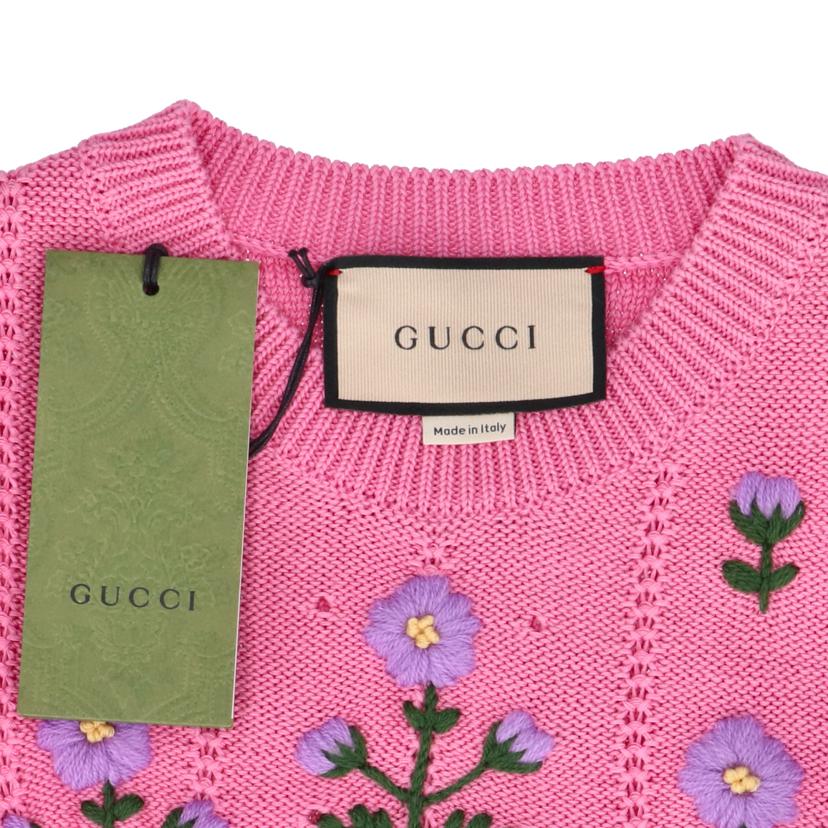 GUCCI グッチ/コットン・シルク半袖ニット/662166//Aランク/85