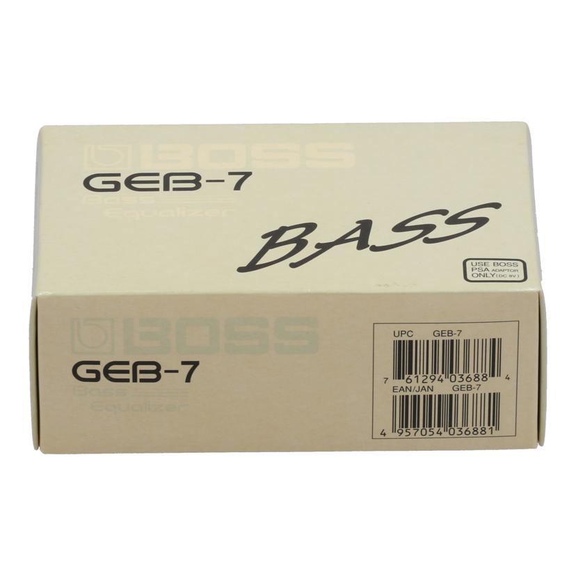 BOSS ボス　/エフェクター／ベース用イコライザー/GEB-7//ES36410/ABランク/62