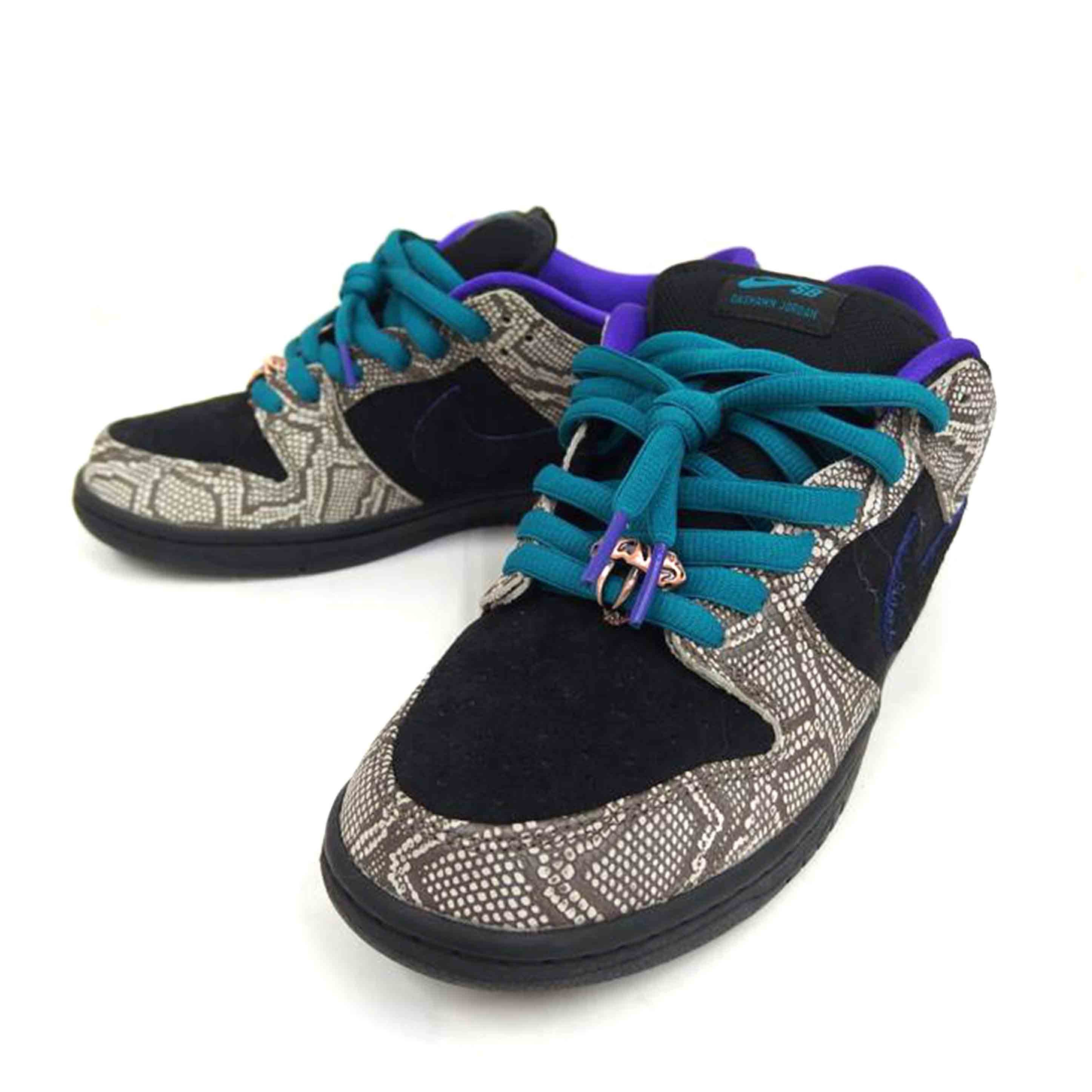 NIKE NIKE/DashawnJordan×NikeSB/DunkLow/黒紫スネーク/IB6208-200//ｻｲｽﾞ27.5cm/ABランク/82
