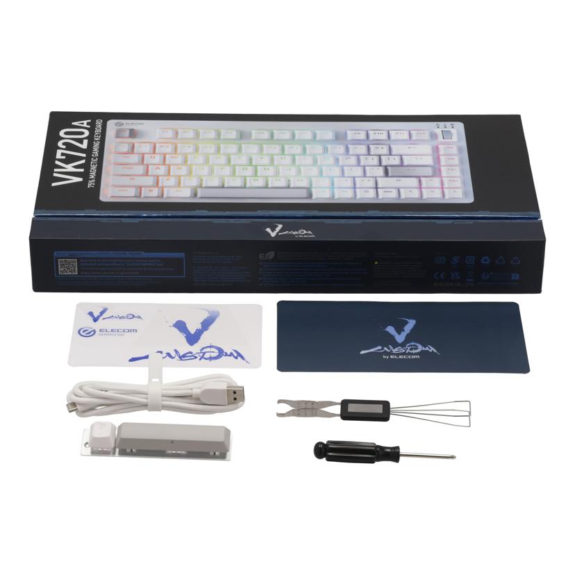 ELECOM エレコム　/ゲーミングキーボード／V　custom/TK-VK720AWH-EN//4500072/Aランク/62