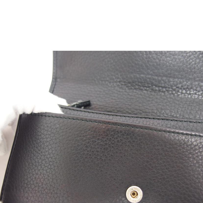 GUCCI グッチ/ソーホーインターロッキングG／二つ折り長財布／ブラック/282414//218*/Bランク/04