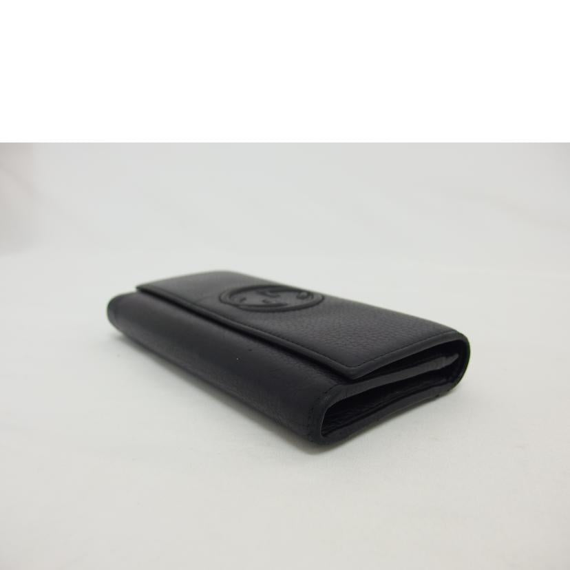 GUCCI グッチ/ソーホーインターロッキングG／二つ折り長財布／ブラック/282414//218*/Bランク/04