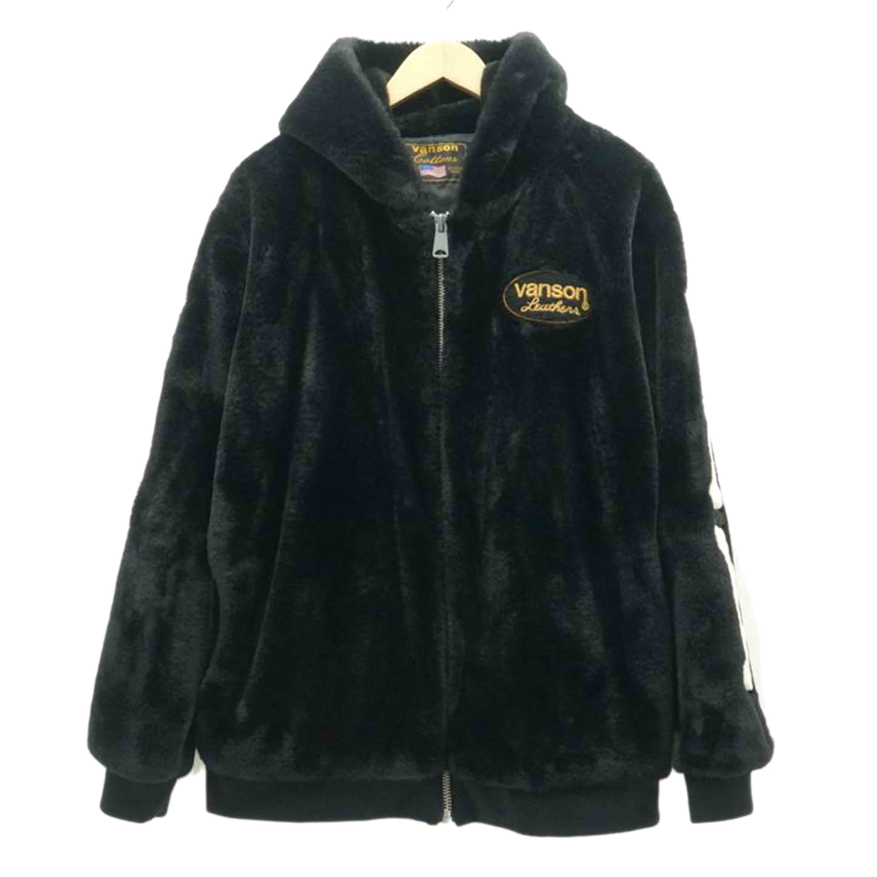 vanson バンソン/vanson　ボア　パーカー　骨格　ボーン　BK/9200102712318//ABランク/78