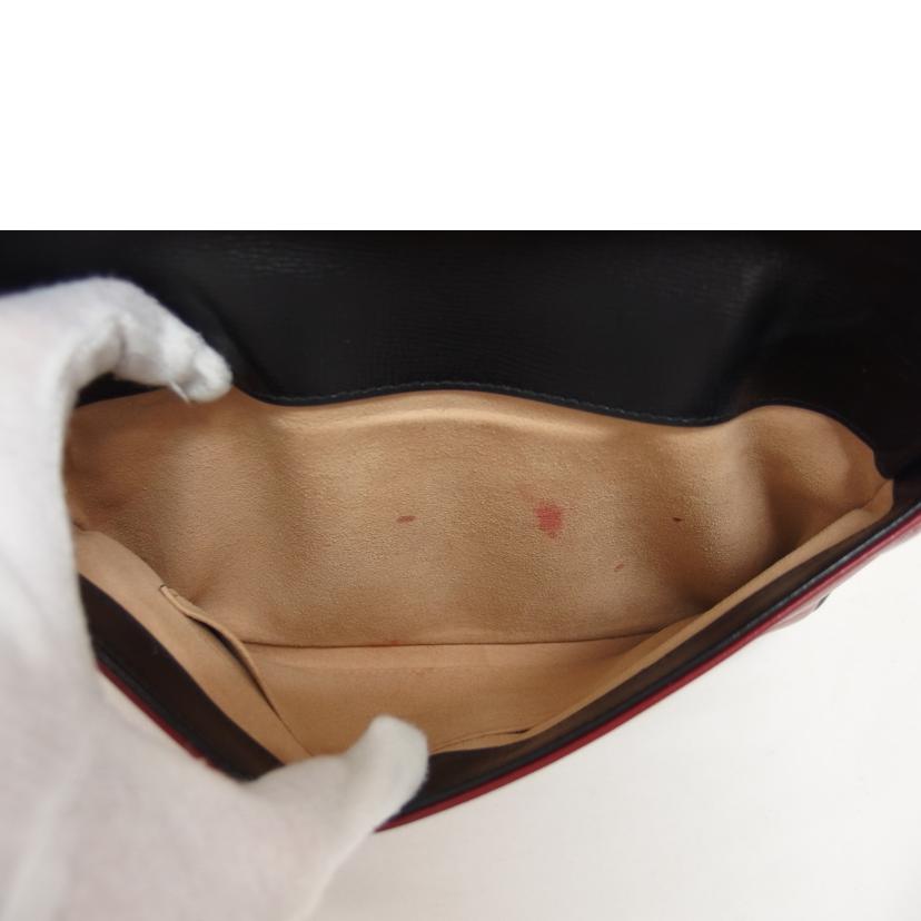 GUCCI グッチ　ショルダーバッグ/マリーナ　チェーンショルダーバッグ／レザー／レッド/576421//622***/Bランク/04