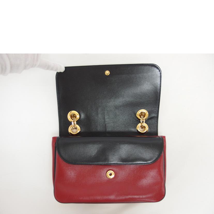 GUCCI グッチ　ショルダーバッグ/マリーナ　チェーンショルダーバッグ／レザー／レッド/576421//622***/Bランク/04