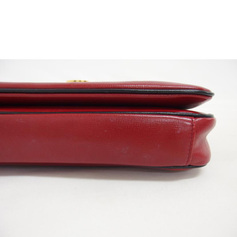 GUCCI グッチ　ショルダーバッグ/マリーナ　チェーンショルダーバッグ／レザー／レッド/576421//622***/Bランク/04