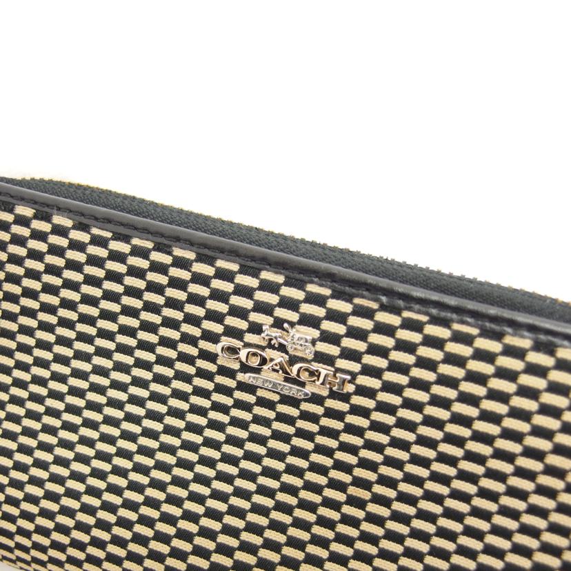 COACH コーチ/レガシージャガード／ラウンドファスナー長財布/F13677//F17**/ABランク/04