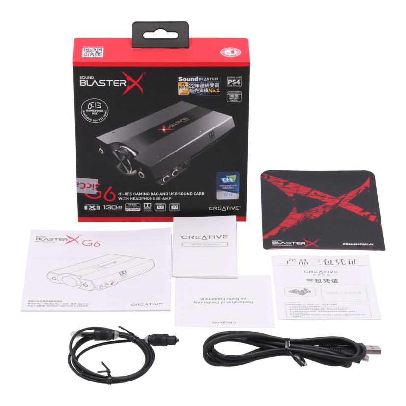 CREATIVE クリエイティブ　/ゲーミングUSB　DAC／Sound　BlasterX　G6　/SBX-G6//YDSB1770138009981B/Bランク/75