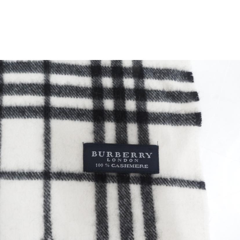 BURBERRY バーバリー/BURBERRY カシミヤマフラー/ホワイト//BCランク/82