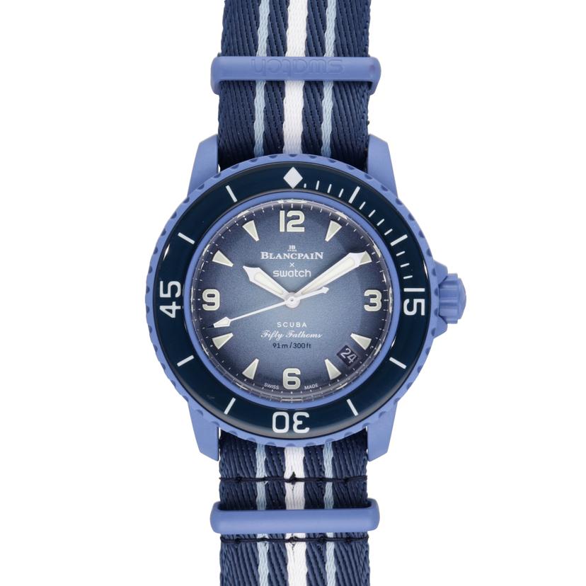 BLANCPAIN×swatch ブランパン×スウォッチ/フィフティファゾムス・アトランティックオーシャン／自動巻/SO35A100//IE0*/SAランク/84