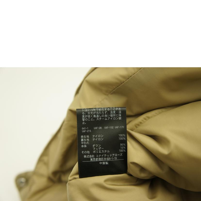 UNITED　ARROWS ユナイテッドアローズ/ナイロンタフタ　レトロダウンコート/1125-199-7527//Aランク/09