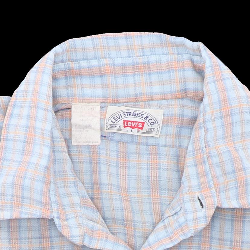 Levi＇s リーバイス/70－80＇s/チェックシャツ/USA製/ヴィンテージ/9264821412539//ABランク/82