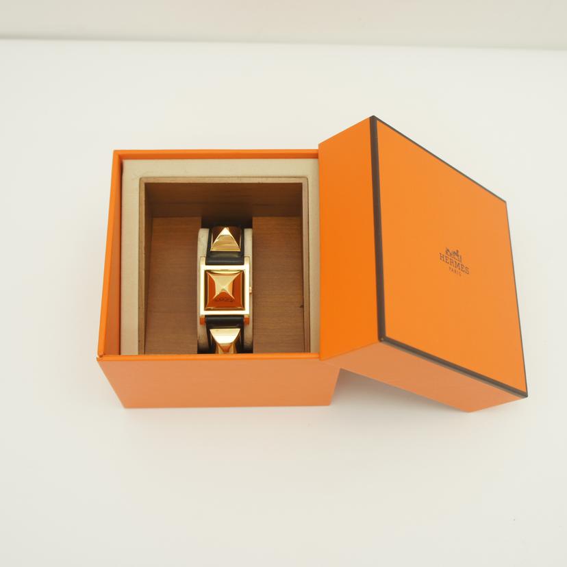 HERMES エルメス/メドール・ブラック／レディース／クオーツ/ME1.201//742*******/Aランク/94