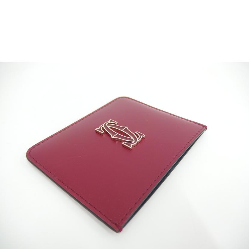 Cartier ｶﾙﾃｨｴ/Cドウカルティエ／カードホルダー／カーフ/L3001887//ABランク/82