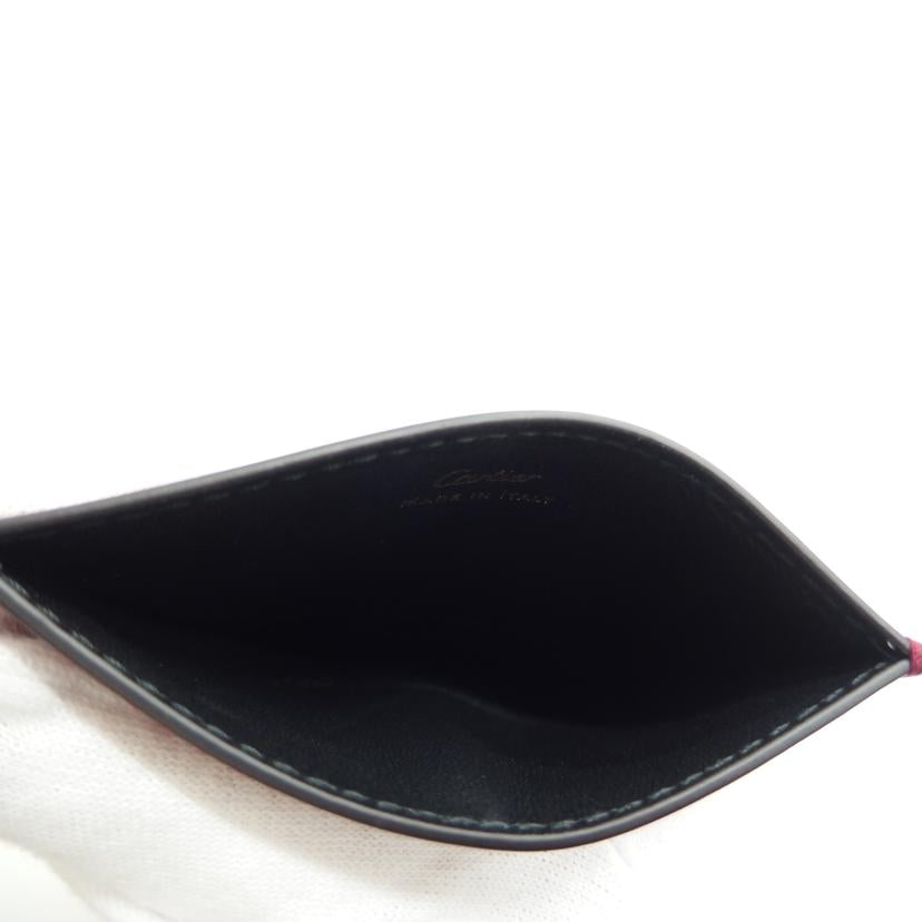 Cartier ｶﾙﾃｨｴ/Cドウカルティエ／カードホルダー／カーフ/L3001887//ABランク/82