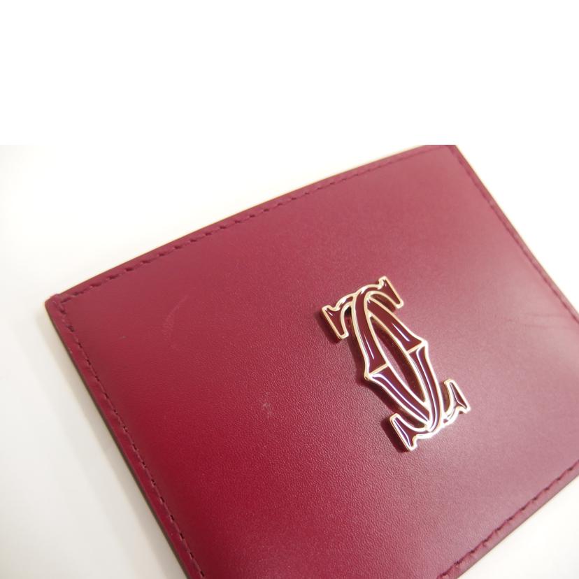 Cartier ｶﾙﾃｨｴ/Cドウカルティエ／カードホルダー／カーフ/L3001887//ABランク/82