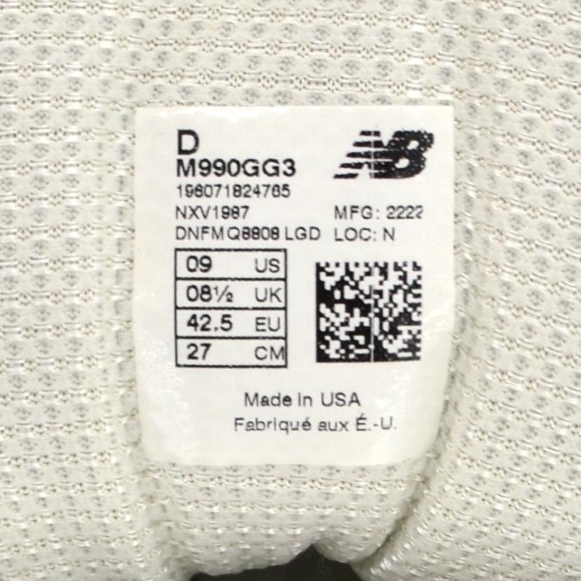 new　balance ニューバランス/M990GG3/M990GG3//SAランク/75