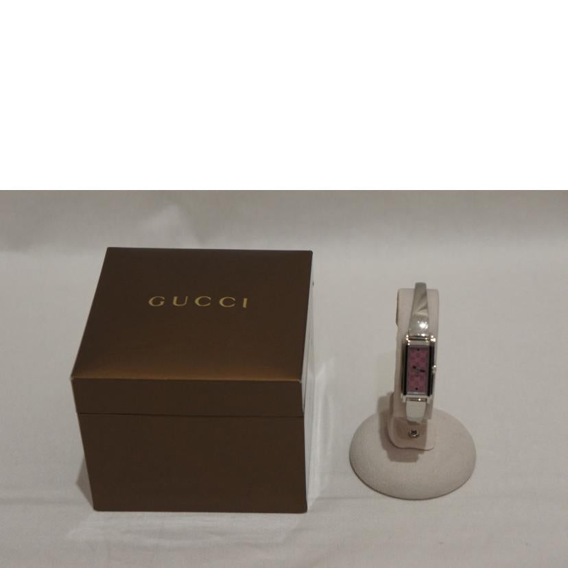 GUCCI グッチ/スクエアフェイスウォッチ・GGピンク／レディース／クォーツ/109//136*****/ABランク/94