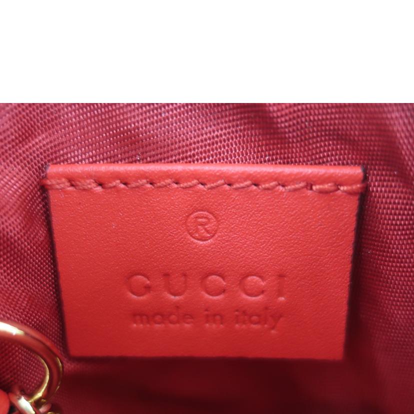 GUCCI グッチ/マイクロGG　コインケース／キーリング　ストロベリー　苺/576493//ABランク/65