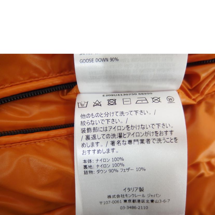 MONCLER モンクレール/NANRIOT　GUBBOTTO　ダウンジャケット／オレンジ/C-DIND-19-3311//BCランク/82