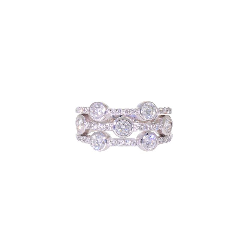 /　K18WGダイヤリング1．00ct//Aランク/92