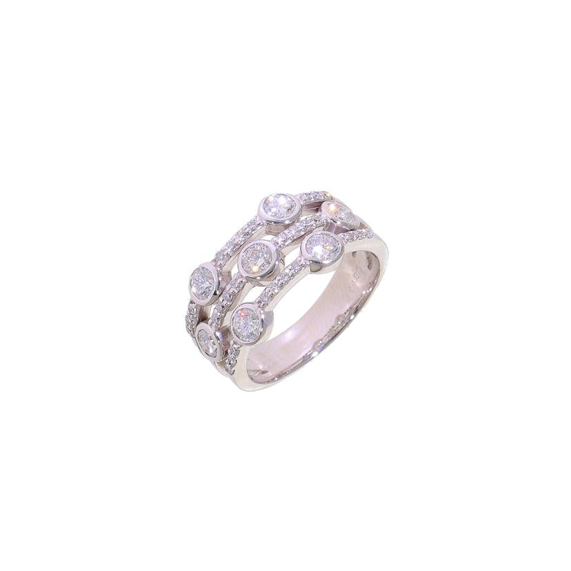 /　K18WGダイヤリング1．00ct//Aランク/92